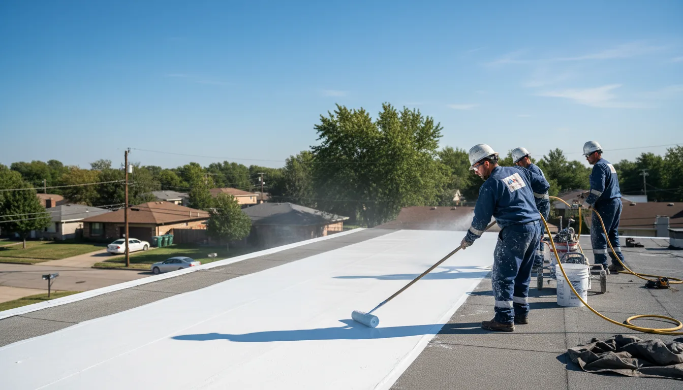 Commercial roof coating in Ohio, IL near me